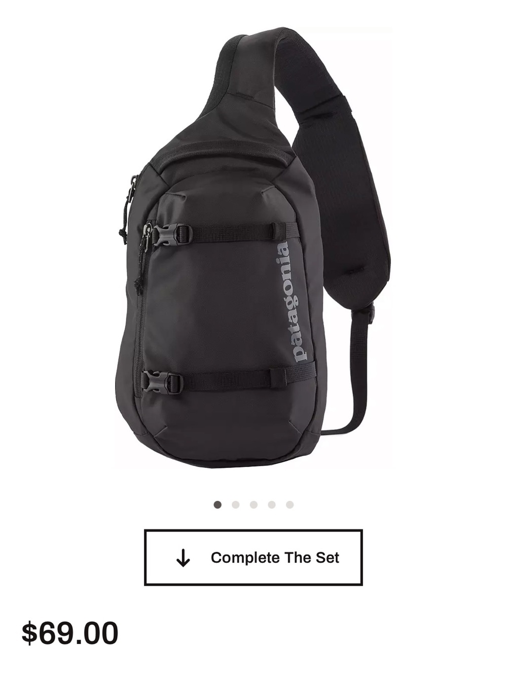 Patagonia Black atom sling 8l